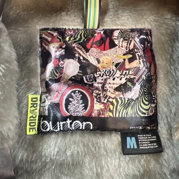 Burton Women’s SnowBoard/Ski Dream Jacket Dry Ride Med Red Plaid - Picture 5 of 11